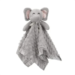 Soft Lovey Elephant Security Blanket