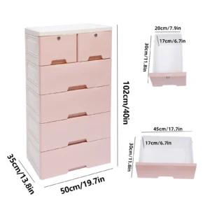 Classic 6 Drawer Plastic Dresser Storage Tower To Organize The Baby's Nursery!