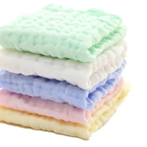 Baby Washcloths - Natural Cotton Baby Wipes - Soft Newborn Face Towel and Washcloth for Sensitive Skin, Registry as Shower, Set Of 5