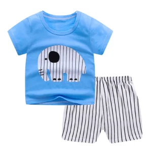 Cute Baby Boys Summer T-Shirt & Shorts Outfit